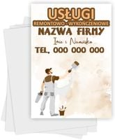 ulotki A6 reklamowe firmowe 5000 szt USŁUGI REMONTOWO WYKOŃCZENIOWE