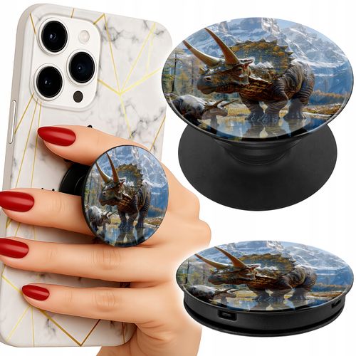 Uchwyt do telefonu Popsocket na palce/stojak DINO DINOZAUR na Arena.pl