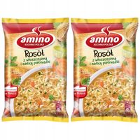 Amino Zupa rosół z włoszczyzną i natką pietruszki 59 g x 2 sztuk