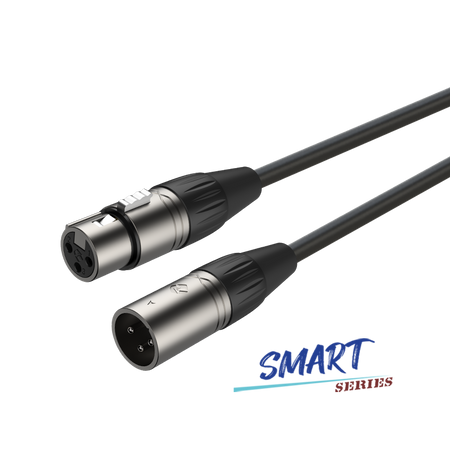 Kabel mikrofonowy 1M, 3pin gniazdo XLR żeńskie, 3pin wtyk XLR męski Roxtone na Arena.pl