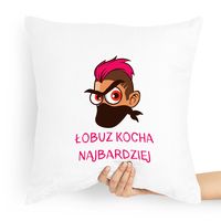 Poduszka Dla Chłopaka Łobuz Kocha Najbardziej Z Nadrukiem Ze Zdjęciem