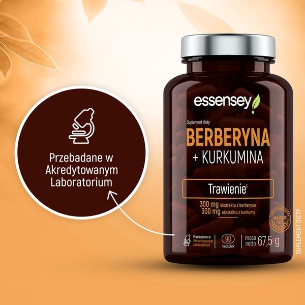 BERBERYNA + KURKUMINA 600 MG GLUKOZA CUKIER TRAWIENIE WĄTROBA 90 DNI WEGE zdjęcie 4