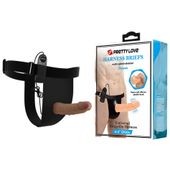 Pretty Love - Harness Briefs- Draven Strap-On 6,8'' Dildo Vibration
