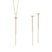 Srebrny naszyjnik SET6360Y - Cyrkonia