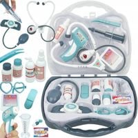 MOBILNY ZESTAW DOKTORA ZESTAW LEKARZA W WALIZCE CIŚNIENIOMIERZ STETOSKOP