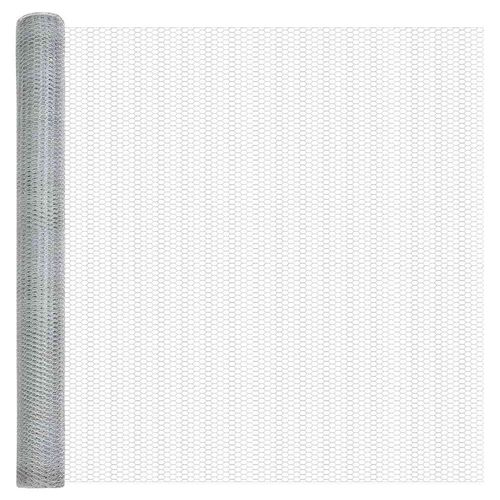 Ogrodzenie z słupkami Srebrny 1.4 x 10 m Stal pokryta PCV na Arena.pl