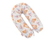 Bawełniana poszewka do poduszki ciążowej Longer - Foxes and sqiurrels