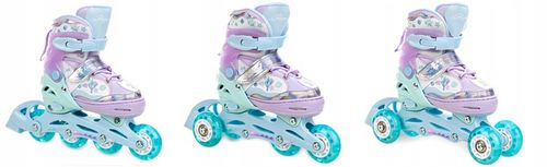 Rolki Wrotki 3w1 Regulowane RAVEN Isla 27-30 Kółka LED na Arena.pl