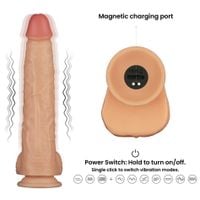 11'' vibrating power basics cock