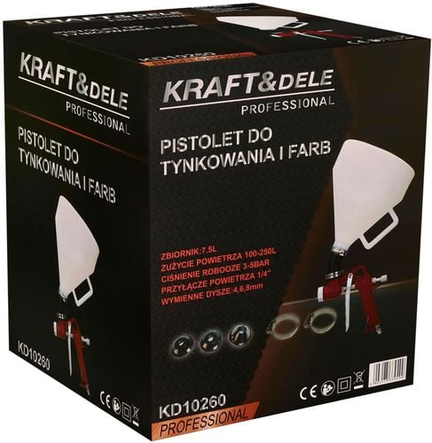 pistolet do tynków 7,5l 1/4" kd10260 na Arena.pl
