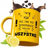 Złoty Kubek Premium Dla Pauliny Na Urodziny Na Prezent Z Nadrukiem Z Nadruk