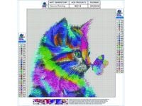 MAGICZNY KOT OBRAZ HAFTU DIAMENTOWEGO