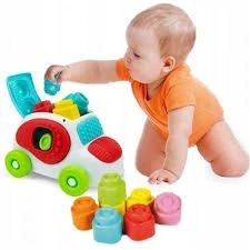 Clementoni Klocki Miękkie Auto Soft z Klockami Clemmy 17315 na Arena.pl