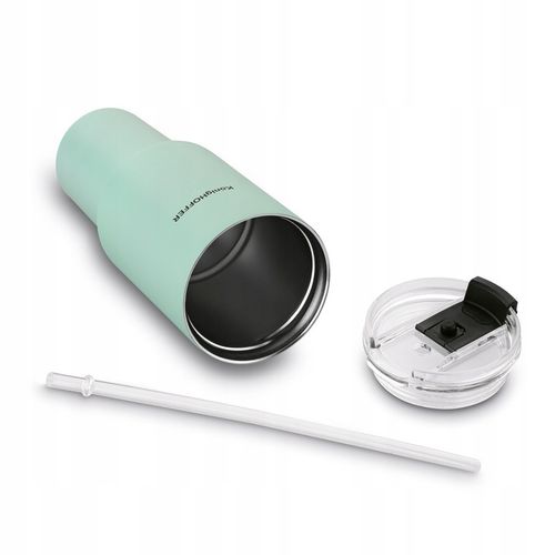 KUBEK TERMICZNY ze słomką PRÓŻNIOWY ZIELONY DUŻY Konighoffer Davos 1200 ml na Arena.pl