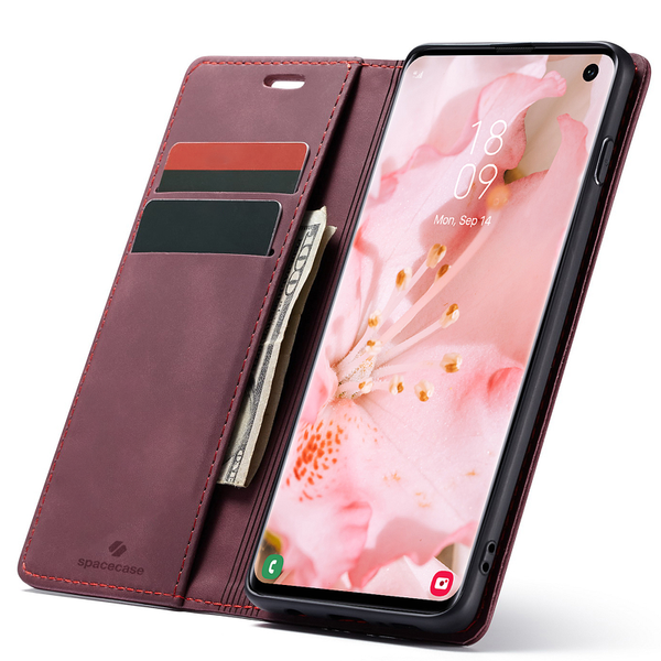 Spacecase Wallet Galaxy S10 Red zdjęcie 1