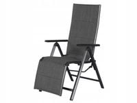 FOTEL aluminiowe KRZESŁO OGRODOWE Z PODNÓŻKIEM SKŁADANE NIEMIECKIE 1szt