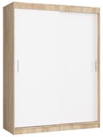 SZAFA PRZESUWNA 150 cm CLP MONO SONOMA/BIAŁA