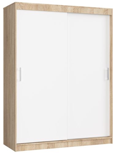 SZAFA PRZESUWNA 150 cm CLP MONO SONOMA/BIAŁA na Arena.pl