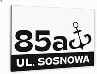 Tabliczka Tablica ADRESOWA biała DIBOND 30x20 numer domu ul. dużo wzorów