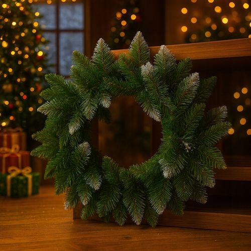 WIANEK ŚWIĄTECZNY GĘSTY OZDOBA ŚWIĄTECZNA NA DRZWI STÓŁ WIENIEC ZIELONY 65 na Arena.pl