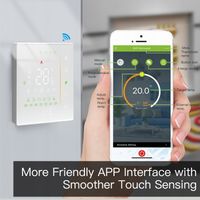 Termostat TUYA Ogrzewanie Elektryczne GB 16A AC95V~AV240V LED Wi-Fi Biały