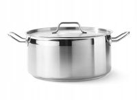 Garnek niski Profi Line z pokrywką 12 l śr. 320 x 150 h - Hendi 830604