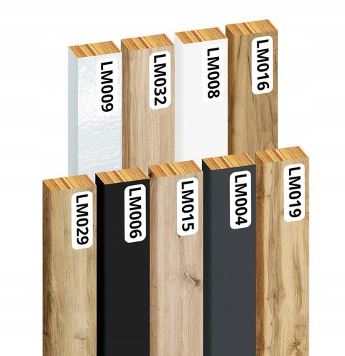 LAMELE NA BIAŁEJ PŁYCIE 46x275 ŚCIENNE PANEL AKUSTYCZNE DĄB NATURALNY WOTAN na Arena.pl