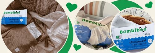 Chusteczki nawilżane Bambiboo 4x60szt. z ekstraktem z bławatka 99% wody na Arena.pl
