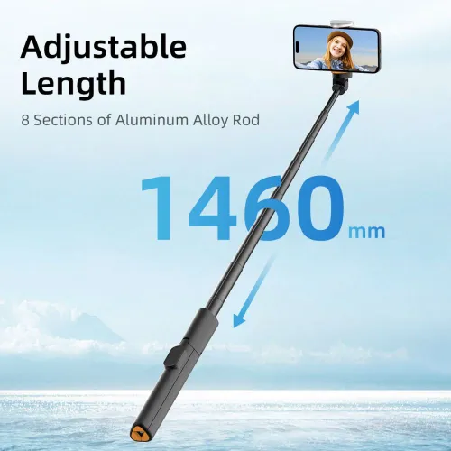 selfie stick tech-protect l09s z tripodem - czarny na Arena.pl