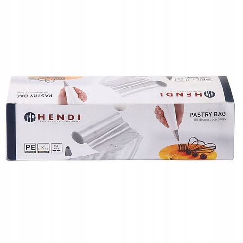 Worki do szprycowania Jednorazowe HENDI przezroczysty 100 szt. DUŻE 53x28cm na Arena.pl