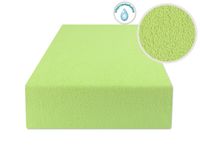 Prześcieradło Nieprzemakalne Z Gumką 60X120 Frotte Jasno Zielone