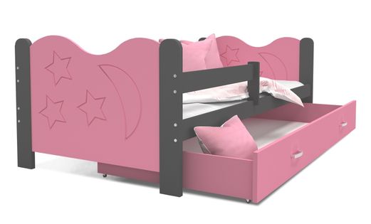 Łóżko dla dzieci MIKOŁAJ COLOR 160x80  szuflada + materac