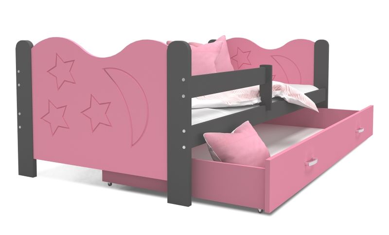 Łóżko dla dzieci MIKOŁAJ COLOR 160x80  szuflada + materac na Arena.pl