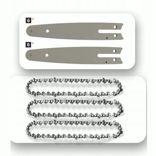 MINI PIŁA ŁAŃCUCHOWA AKUMULATOROWA DO GAŁĘZI 6" OGRODOWA PILARKA 3x na Arena.pl