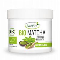 Matcha BIO Herbata Zielona Proszek Antyoksydant Ceremonia 120g NatVita