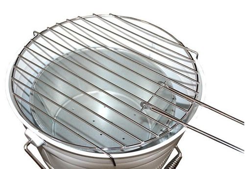 Grill wiaderko biały - turystyczny na Arena.pl