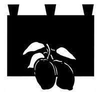 Zazdrostka kuchenna firana ażurowa CYTRYNY wiosna lato SZELKI 35x35 cm