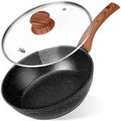 Patelnia granitowa ze szklaną pokrywką GRANITICA WOOD 24 cm, 2,2 l