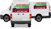 Reklama Naklejka na samochód SKUP AUT ADRES STRONY