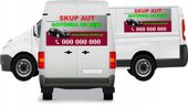 Reklama Naklejka na samochód SKUP AUT ADRES STRONY