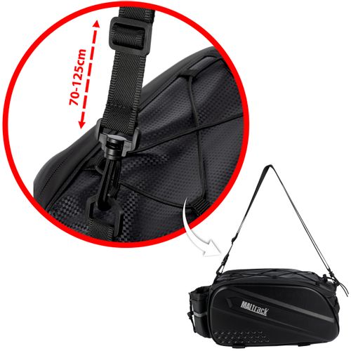 Torba na Rower Sakwa Wodoodporna na Bagażnik z Paskiem 10l na Arena.pl