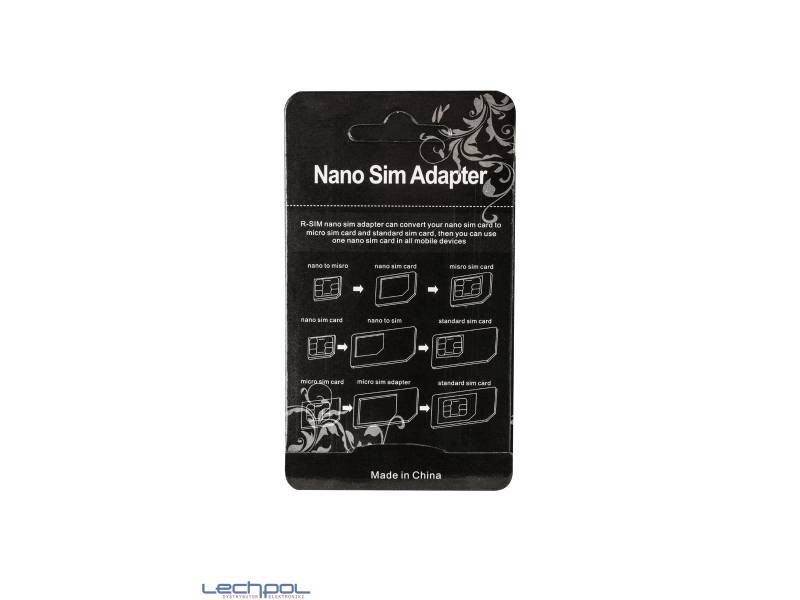GSM0517 Adapter Nano SIM 3W1 czarny zdjęcie 2