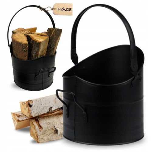 WĘGLARKA KUBEŁ NA WĘGIEL DREWNO KOMINKOWE METALOWY KOSZ POJEMNIK NA POPIÓŁ na Arena.pl