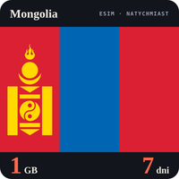 Karta eSIM Internet Mongolia 1 GB na 7 dni - bez rejestracji