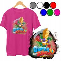 KOSZULKA DZIECIĘCA T-SHIRT Z NADRUKIEM - SUPER ZINGS WZORY - L 146-152