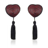 bielizna-heart shine nipples tassels (rosso)