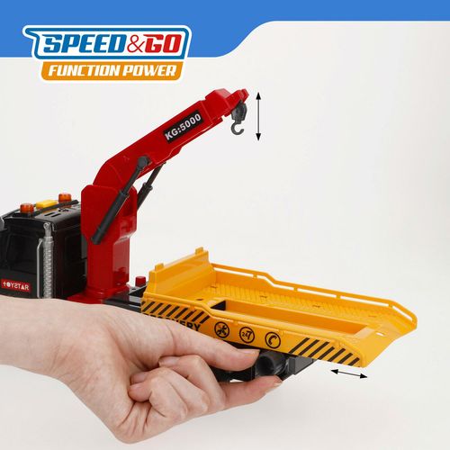 Ciężarówka z Dźwigiem Speed & Go 31 X 17 X 10 CM (6 Sztuk) na Arena.pl