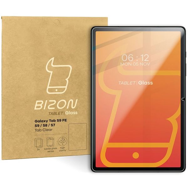 Szkło hartowane, szybka na tablet Bizon do Galaxy Tab S9 FE/S9/S8/S7, 2 szt zdjęcie 1