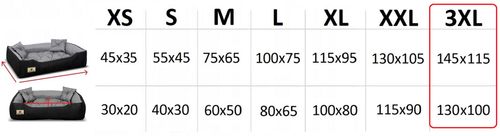 Legowisko dla psa kojec PRESTIGE 145x115 cm wodoodporne szare Indygosklep na Arena.pl