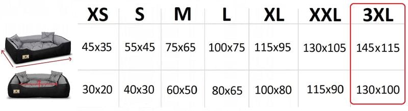 Legowisko dla psa kojec PRESTIGE 145x115 cm wodoodporne szare Indygosklep zdjęcie 8